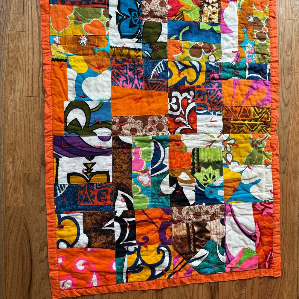 Colorful Patchwork Throw Blanket